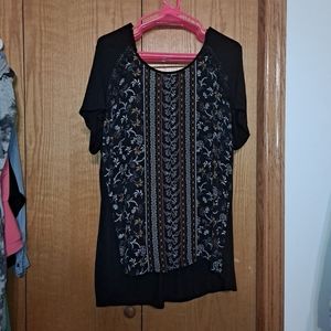 🧡Maurices floral lace short sleeve top